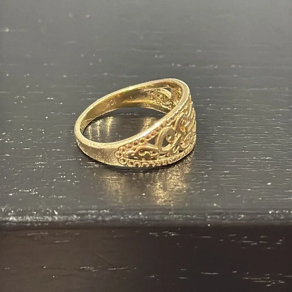 Harley-Davidson Vintage 10K Gold Ring - Size 7 - Picture 6 of 9